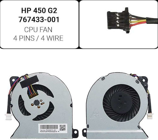 HP Replacement Laptop Fan for HP 450 G2
