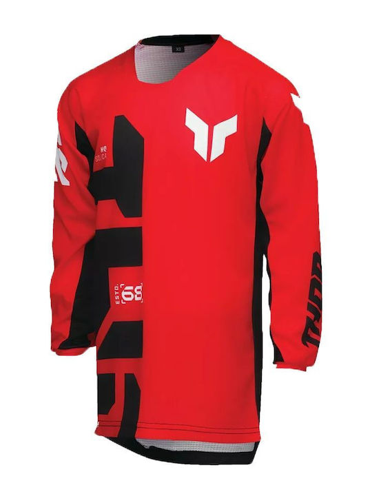 Thor Launchmode Kinder Motocross-Shirt Rot Farbe