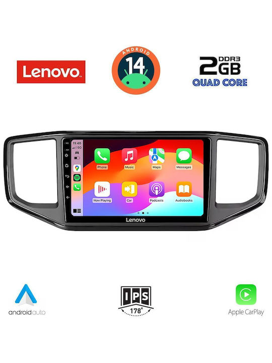 Lenovo Car Audio System for Volkswagen Amarok 2017-2022 (Bluetooth/USB/AUX/WiFi/GPS/Apple-Carplay/Android-Auto) with Touch Screen 9"