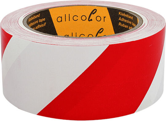 Allcolor Ταινία Σήμανσης από Πλαστικό σε Λευκό Χρώμα Μήκους 33μ.