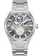 Lee Cooper Men's Automatic Watch With Silver Metal Bracelet