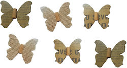 Tatu Moyo Din hârtie Animăluț decorativ pentru proiecte DIY Beige 10buc