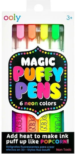 Σετ 3d Στυλό Μαγικά 6τμχ Ooly Puffy Pens