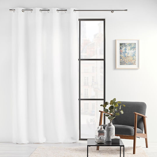 Curtain with Grommets L-c Verra White 140x260cm