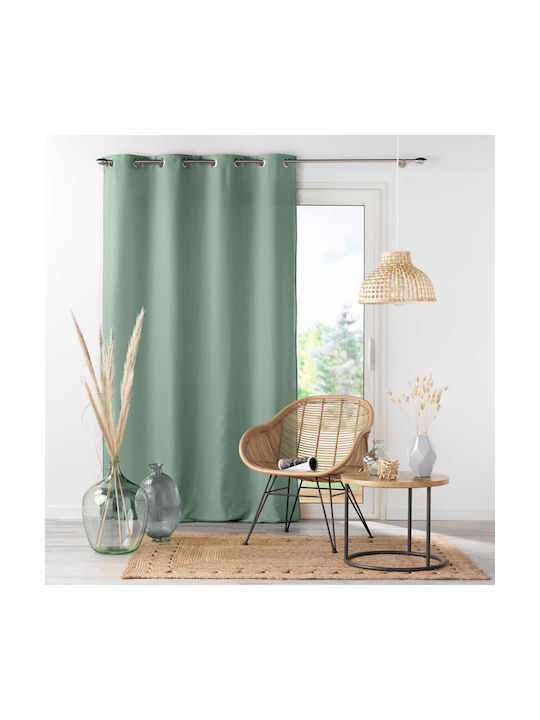 Curtain with Grommets L-c Absolu Green 140x260cm