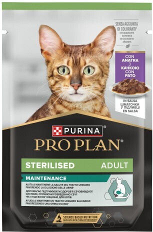 Pro Plan Мокра Храна за Котки в Чантичка с Патица 85gr
