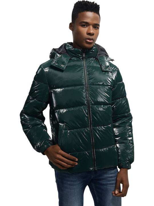 Guess Μπουφάν Puffer Green