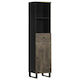 vidaXL Badezimmersäule Wandhängeschrank H38xB33xH160cm Schwarz