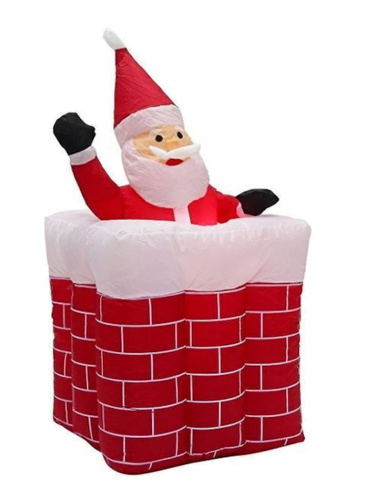 Inflatable Illuminated Santa Claus Electric Red 180x75x75cm Decorative