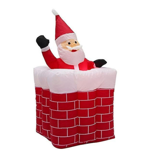 Inflatable Illuminated Santa Claus Electric Red 180x75x75cm Decorative