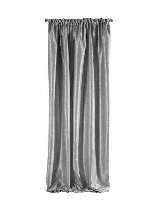 Eurofirany Κουρτίνα με Τρέσα Ebru Γκρι 135x270εκ.