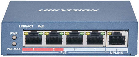 Switch Hikvision Ds-3e1105p-ei-m 4-porturi 100 Mb Poe 1 Port Uplink Rj45 100 Mb Management Inteligent