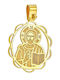Dio Jewellery Lab Pendant Kids Talisman Double Sided with Jesus Christ 40cm made of Silver 11FY