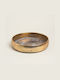 Beauty Home Metallic Round Decorative Tray 37x37cm