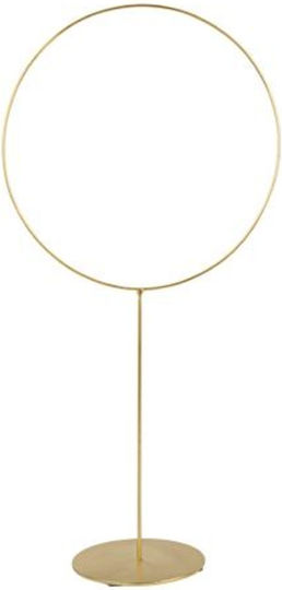 Metallic Gold Circle Base 50 X 24 Cm Beauty Home