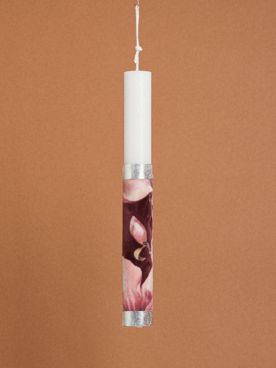 Dekorierte Samtkerze „Magnolia Bordeaux“ Beauty Home