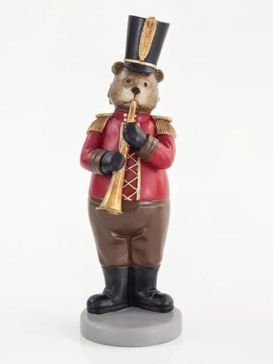 Beauty Home Christmas Figure Bear Red