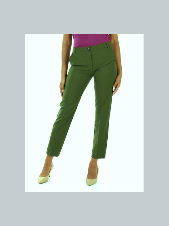 Marella Women's Satin Trousers Green