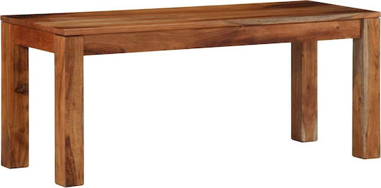 Bănci pentru Masă cu Suprafață de Lemn Maro 1buc 110x40x45buc
