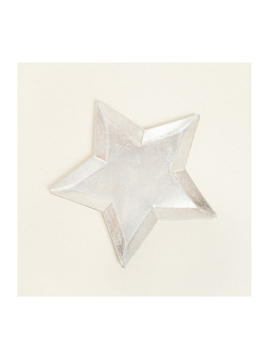 Beauty Home Tavă Metalică Stea Pentru Masa De Crăciun Stele 47x49x2.5cm