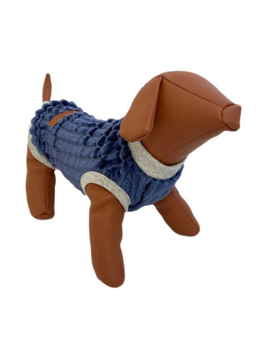 Woofmoda Поларена блуза на куче в Син цвят XL