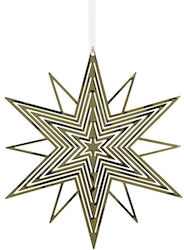 Weihnachtsbaumschmuck Stern Gold 7x8cm Weihnachtsbaumschmuck Stern Gold 7x8cm