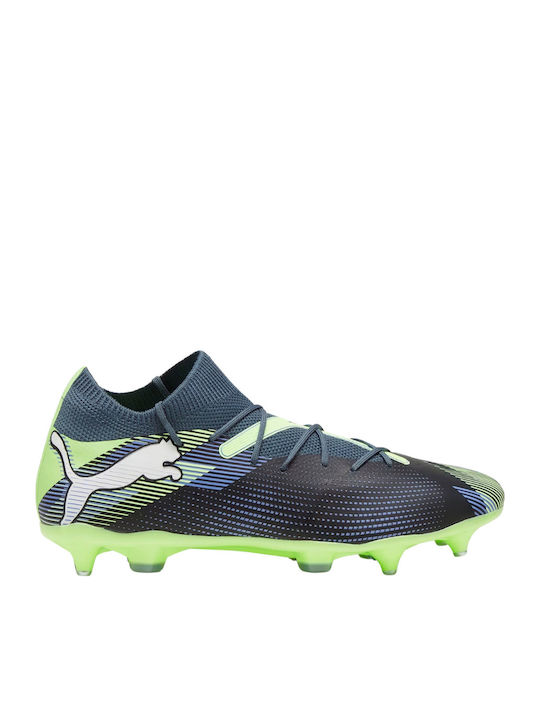 PUMA Future 7 Match Ποδοσφαιρικά Παπούτσια με Τάπες MxSG Μπλε