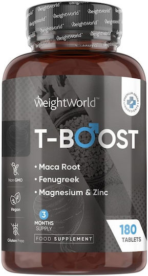 WeightWorld T-Boost Ergänzung Zur Steigerung Des Testosterons 180 Tabletten