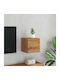 Wall Living Room Cabinet made of Particle Board Oak 30.5x30x30cm