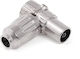 Ъглов метален женски ТВ щепсел Engel MP0623C