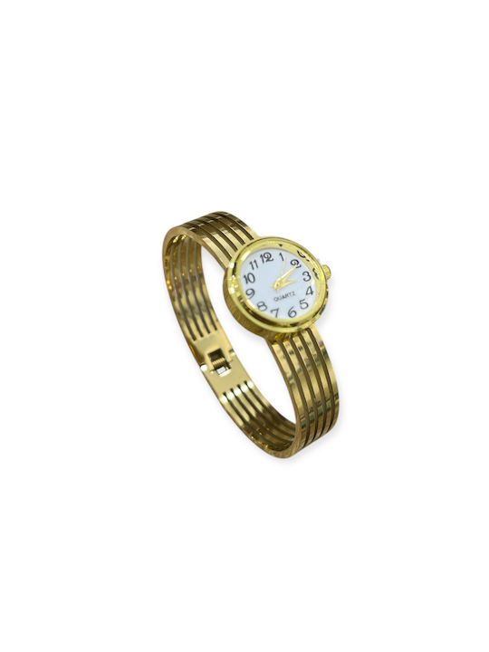 Watch with Gold Metal Bracelet