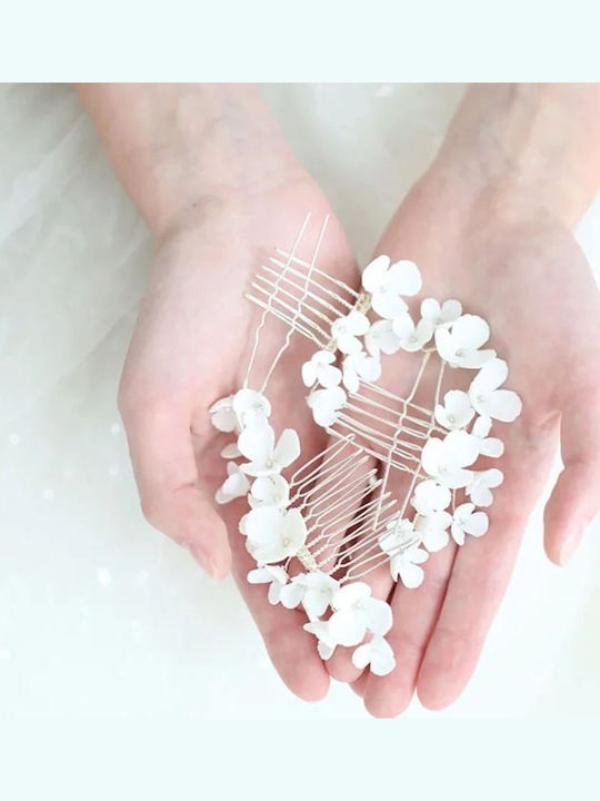 Brauthaarschmuck-Set Porzellan 5-tlg. Lilia