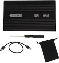 Andowl Qy-s3.0 Твърд диск кутия 2.5" SATA III с...