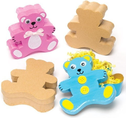 Baker Ross Cutie pentru Cadou Multicolor 9.5x3x9.5cm. 4buc