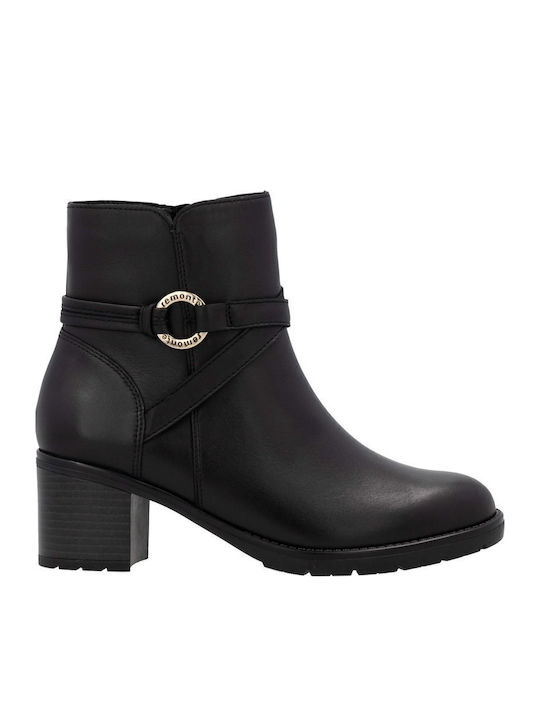 Leather Women's Ankle Boots Black