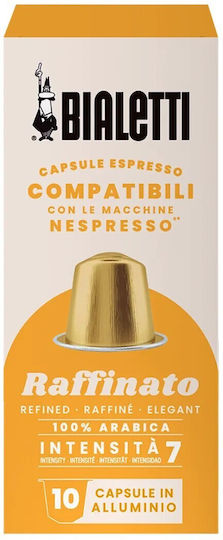 Capsule Bialetti Espresso Raffinato Compatibile cu Nespresso Pachet de 10 Bucăți