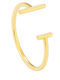 Radiant Ring made of Steel Gold Plated