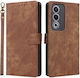Brush Magnetic Wallet Brown (Oppo A80 5G)