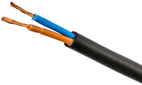 Elmark Netzkabel Typ H05RR-F in Kupfer Farbe 1m Flexibel