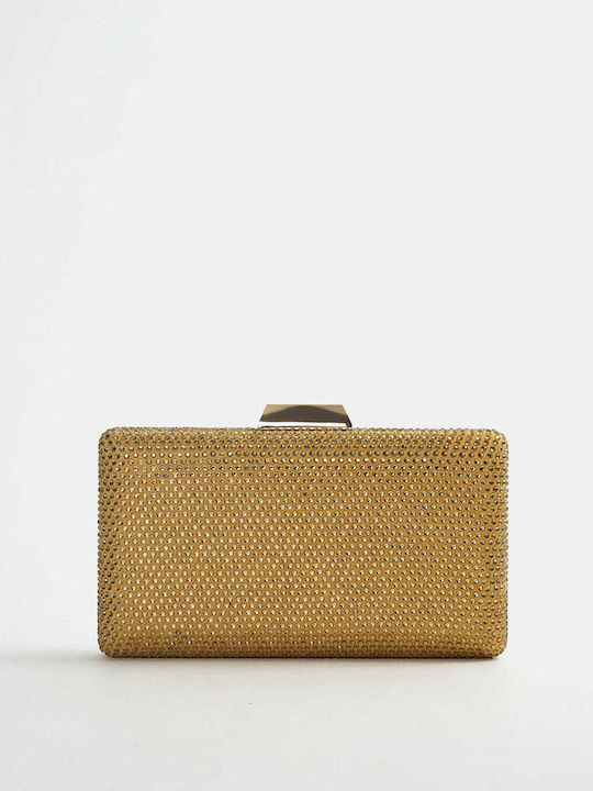 Clutch Bag Strass Gold Gold
