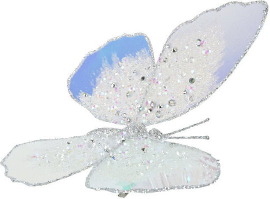 Hanging Hanging Butterfly Ornament with Glitter 16x16cm