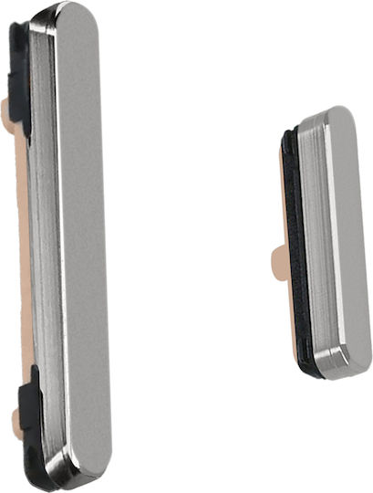 Clappio Power-Lautstärketaste Samsung Galaxy S24 S24 Plus Silber