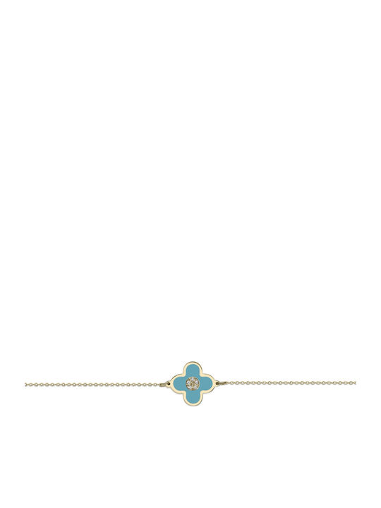 Ekan Damen Armband aus Gold 14K mit Diamant