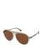 Polaroid Unisex Sunglasses with Gray Plastic Frame and Brown Polarized Lens PLD6225/S KB7/HE
