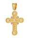 Dio Jewellery Lab Γυναικείος Βυζαντινός Σταυρός από Επιχρυσωμένο Ασήμι χωρίς Αλυσίδα