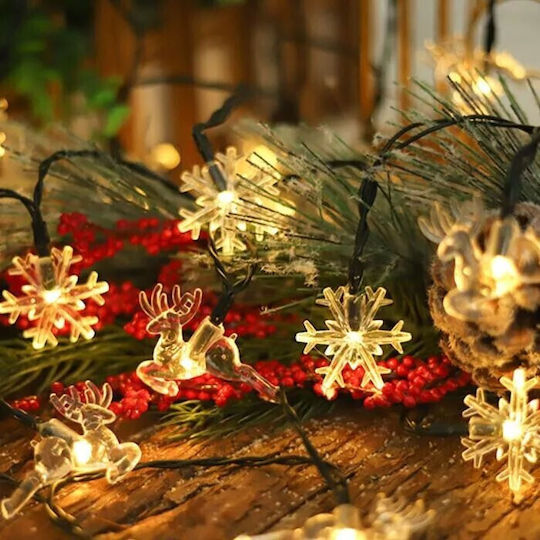 20 Lights LED 3m. White in String 1pcs