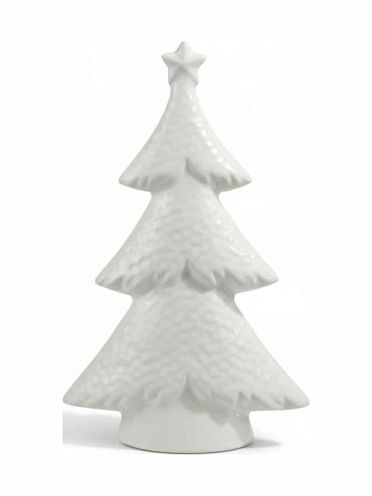 Decorațiune de Crăciun Ceramic Braduleț 24cm. Alb