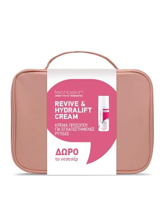 Tecnoskin Revive & Hydralift Skin Care Set for Firming and Moisturizing with a Gift the Toiletry Bag Tecnoskin Revive & Hydralift Skin Care Set for Firming and Moisturizing with a Gift the Toiletry Bag