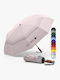 Royal Walk Антиветрена Автоматична Чадър за Дъжд Компактен Бежов