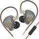 KZ Ακουστικά Ψείρες In Ear Διάφανα